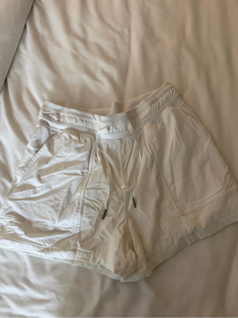 White Lululemon Shorts